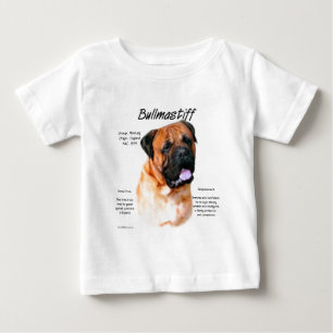 Bullmastiff (red) History Design Baby T-Shirt