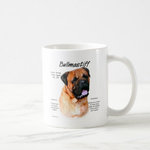 Bullmastiff (red) History Design Coffee Mug