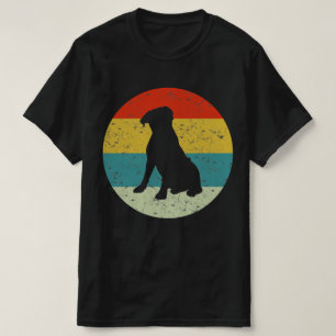 bullmastiff retro vintage silhouette 70s T-Shirt