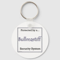 Bullmastiff Security System Keychain