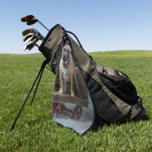 Bullmastiff Snowy Sleigh Christmas Decor  Golf Towel