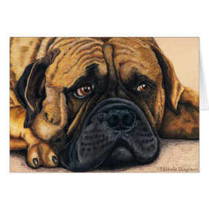 Bullmastiff Waiting - Dog Breed Art