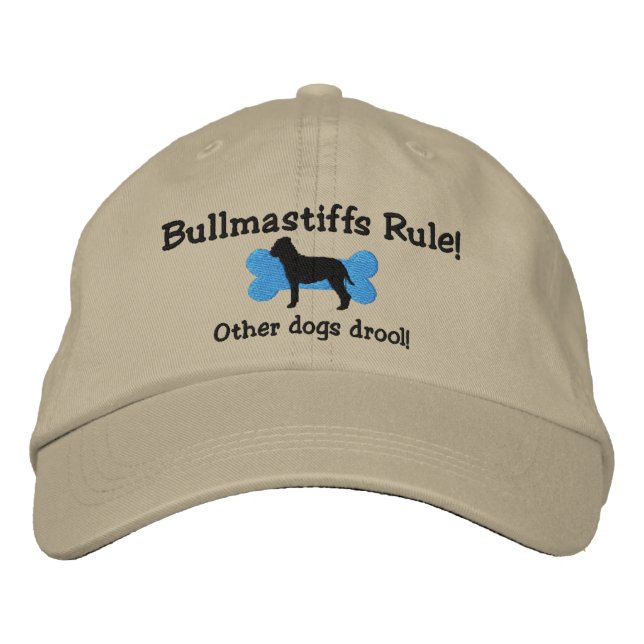 Bullmastiffs Rule Embroidered Hat (Front)