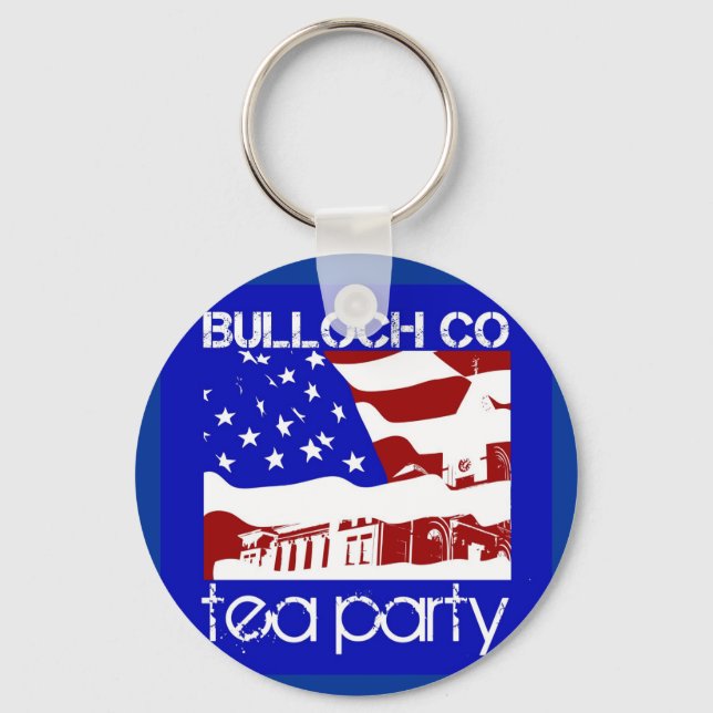 Bulloch Co. Tea Party key chain (Front)