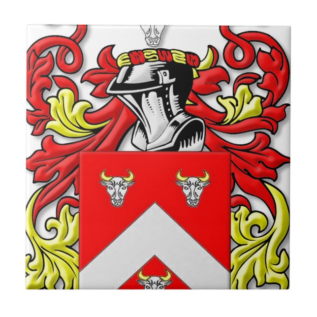 Bullock Coat of Arms Ceramic Tile (Front)