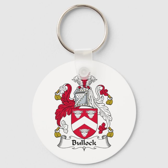 Bullock Family Crest Key Ring (Front)