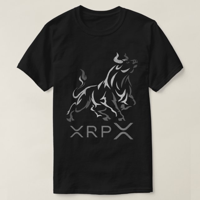 bullrun Ripple XRP Crypto Coin HODL T-Shirt (Design Front)