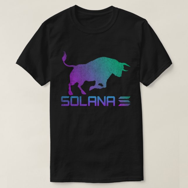 bullrun solana coin SOL Crypto Coin HODL T-Shirt (Design Front)