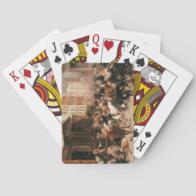 Bulls and Bears in the Stock Market (W.H. Beard) Playing Cards (Back)