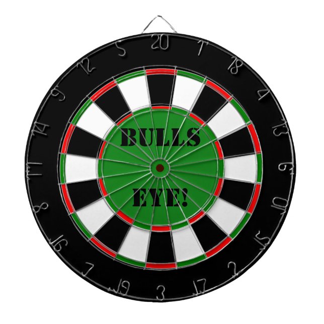 Bulls Eye Customisable Traditional Dart Board (Front)