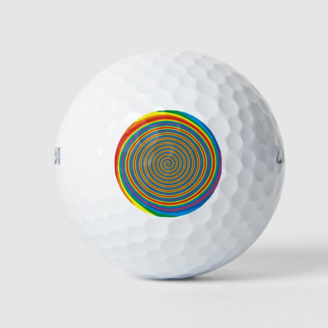 Bulls Eye Design> Personalised Golf Balls (Front)