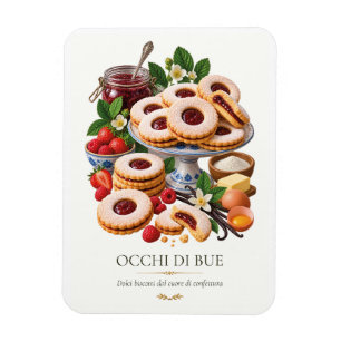 Bull's Eyes – Vintage Italian Dessert Magnet