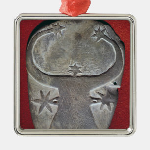 Bull's head palette metal tree decoration