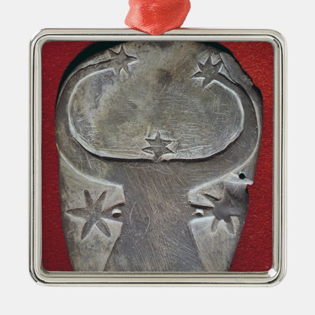 Bull's head palette metal tree decoration (Front)
