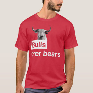 Bulls Over Bears WallStreet Black T-Shirt
