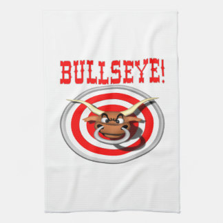 Bullseye 3 tea towel