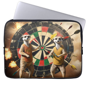 Bullseye Burrow: Meerkat Dart League, Laptop Sleeve