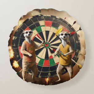 Bullseye Burrow: Meerkat Dart League, Round Cushion
