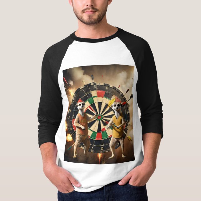 Bullseye Burrow: Meerkat Dart League, T-Shirt (Front)