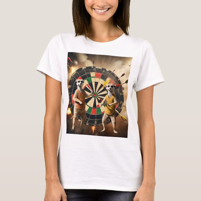 Bullseye Burrow: Meerkat Dart League, T-Shirt (Front)