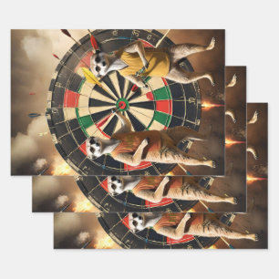 Bullseye Burrow: Meerkat Dart League, Wrapping Paper Sheet