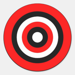 Bullseye Classic Round Sticker