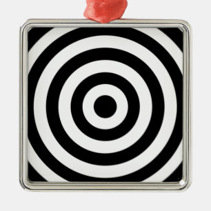 Bullseye Design Metal Tree Decoration