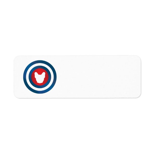 Bullseye Frenchie Return Address Label (Front)