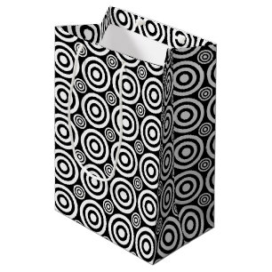 Bullseye-GIFT BAG M, Black-White