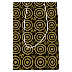 Bullseye-GIFT BAG M-Gold-Black