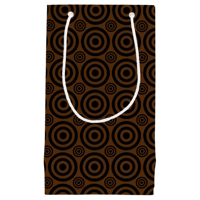 Bullseye-GIFT BAG S, Brown-Black (Front)