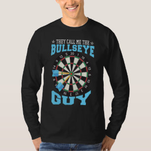 Bullseye Guy  Darts  Dartboard  Dart Player T-Shirt