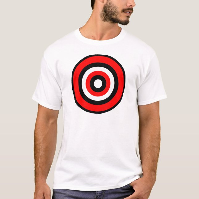 BullsEYE Red Black White T-Shirt (Front)