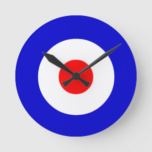 Bullseye Round Clock