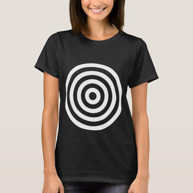 Bullseye Target Circles Halloween Costume Funny T- T-Shirt (Front)