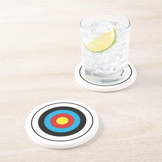 Bullseye Target Design Coaster (Side)