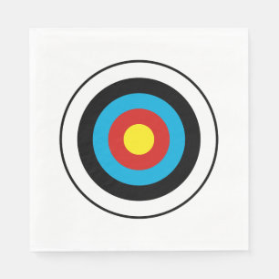 Bullseye Target Design Napkin