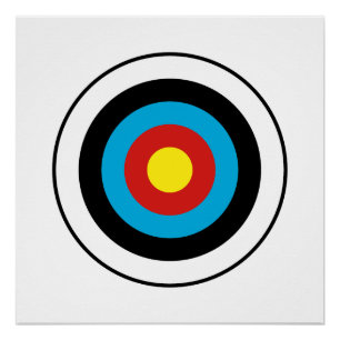 Bullseye Target Design Poster