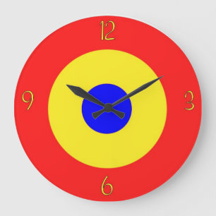 Bullseye Target Large Clock