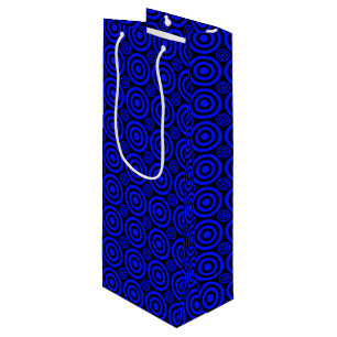 Bullseye-WINE GIFT BAG-Blue-Black Wine Gift Bag