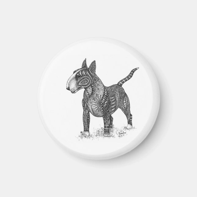 Bullterrier magnet (Front)