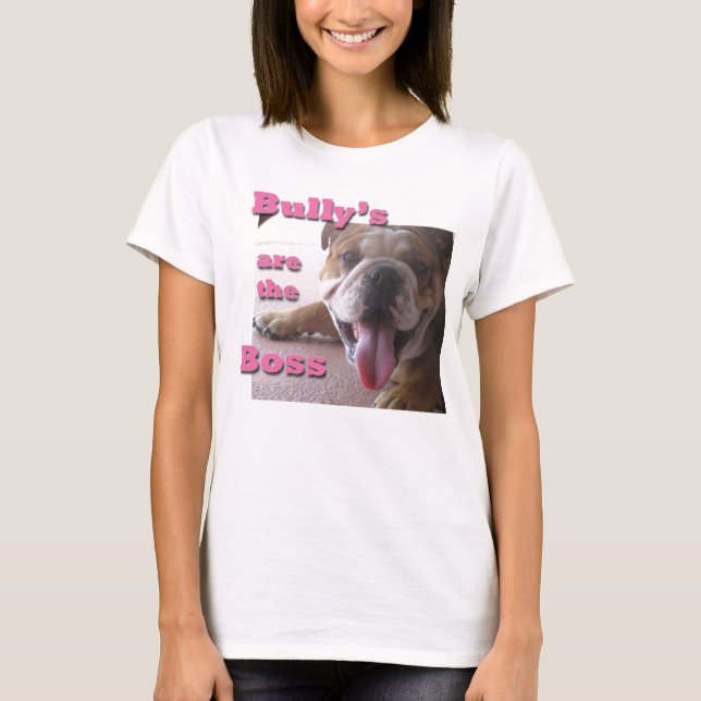 bully boss pink T-Shirt (Front)
