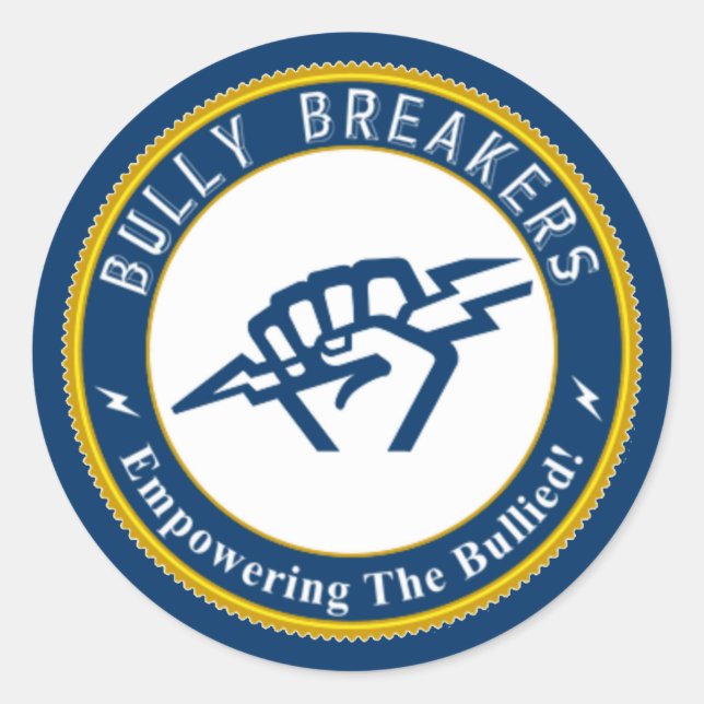 Bully Breaker Official Merchandise Classic Round Sticker (Front)