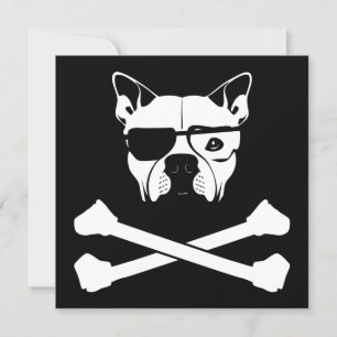 bully breed and crossbones invitation