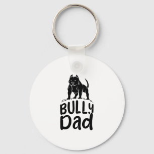 Bully Dad Proud American Bully Owner Key Ring