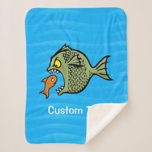 Bully Fish Sherpa Blanket (Front)