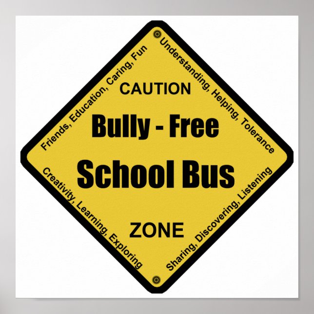 Bully - Free School Bus Poster (Front)