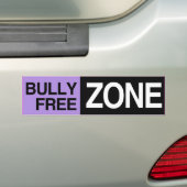 BULLY FREE ZONE -.png Bumper Sticker (On Car)