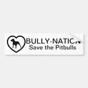 Bully-Nation Save The Pitbulls Bumper Sticker