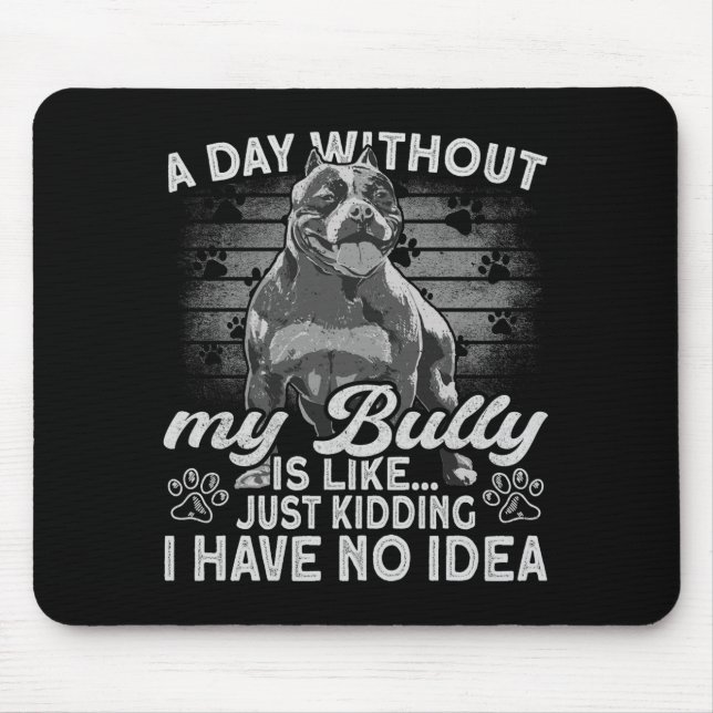 Bully Tbull Stuffed Animal Outfit Dog American Bul Mouse Pad (Front)
